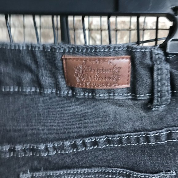 Denim & Rivets Girls Black Jeans Stripes on sides - Picture 15 of 16